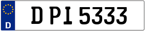 Truck License Plate